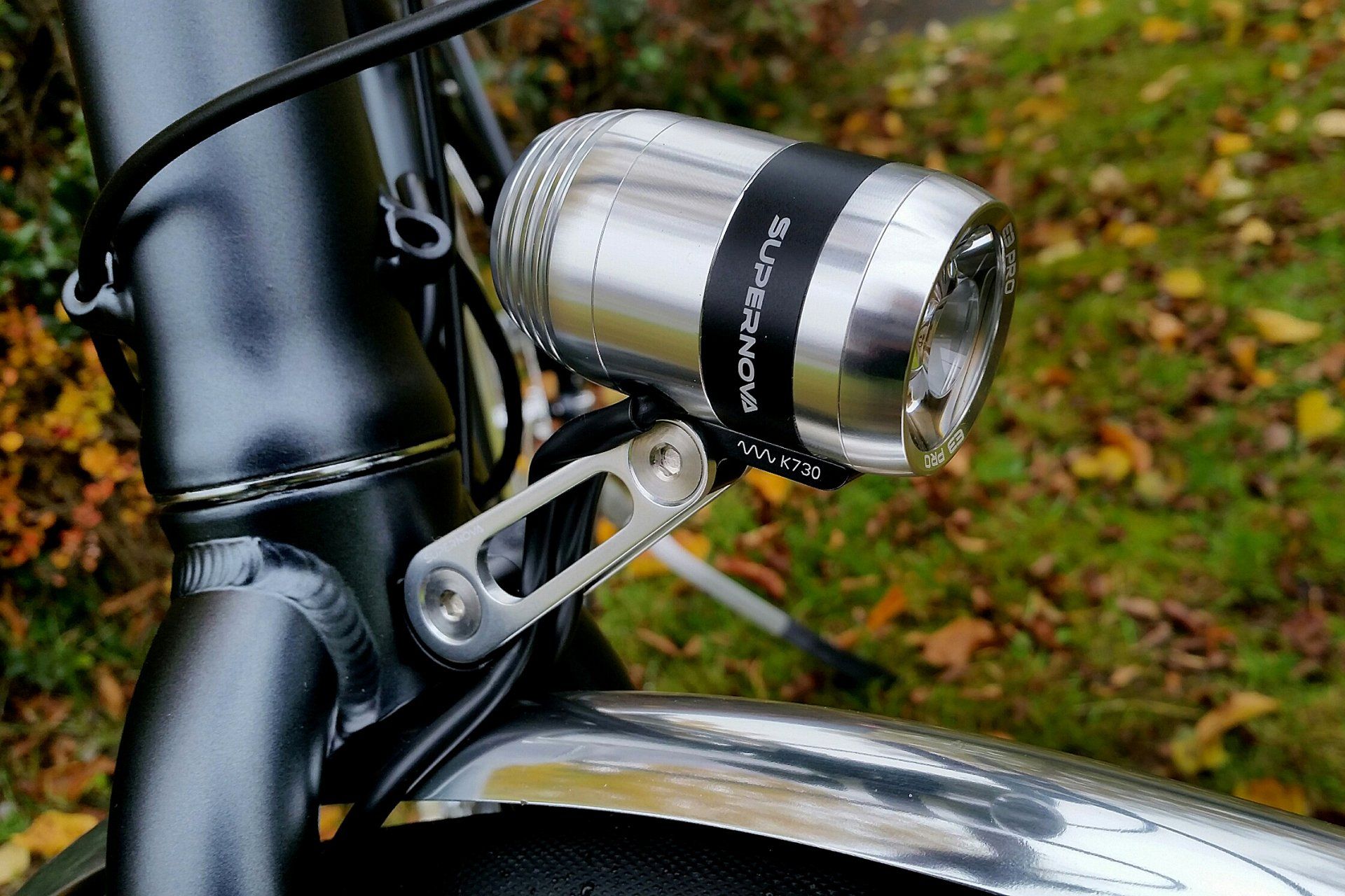 Detailaufnahme Fahrradscheinwerfer
